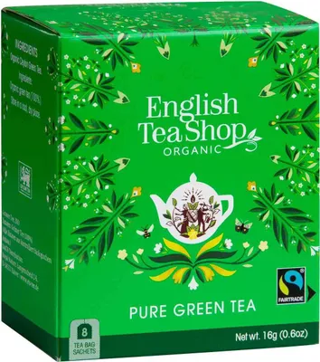 Image de ETS - Thé vert, BIO commerce équitable, 8 sachets de thé