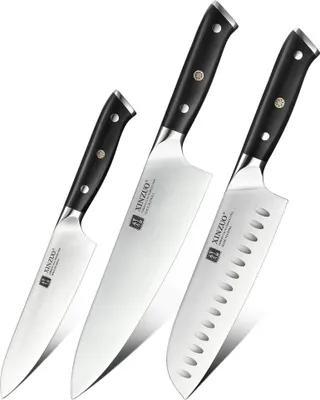 Produktbild von XinZuo - Messerset aus Edelstahl 3-teilig - B13S Yu series