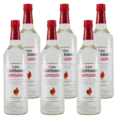 Produktbild von Echter Nordhäuser Doppelkorn (6 x 1,0L)