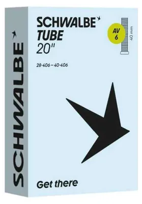 Produktbild von Schwalbe AV6 Fahrradschlauch 20 Zoll (28/40-406) mit 40mm Autoventil - Premiu....