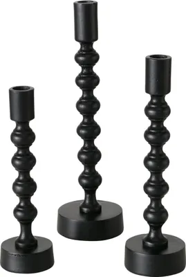 Produktbild von Boltze Gruppe Klisko Kerzenleuchter schwarz 25cm (1 Stück)