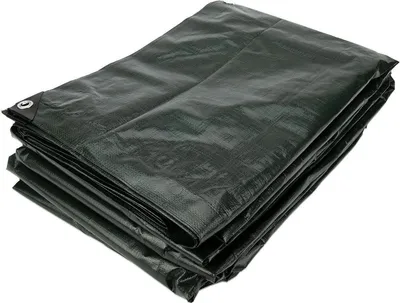 Produktbild von Abdeckplane PE 3x5, 170 g/m² Grün, wasserabweisend & UV-beständig, mit Ösen alle 100 cm – für mittelfristigen Außeneinsatz, Lebensdauer 1–2 Jahre, für Anhänger, Außenspielzeug, Schutz von Fahrzeugen, temporärer Abschluss einer Überdachung