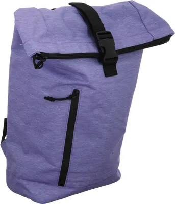 Produktbild von Rolltop-Rucksack hellblau mit gepolstertem Rücken BKR-113-1 39x55x12 cm