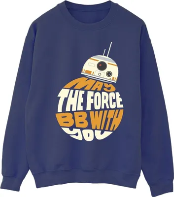 Produktbild von Star Wars - "May The Force" Sweatshirt für Herren BI46114 (M) (Marineblau)