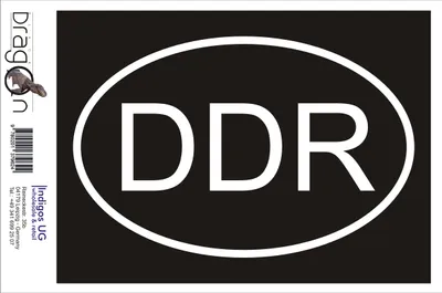 Produktbild von Aufkleber / Autoaufkleber - JDM / Die cut / Auto / OEM - DDR - 110x70 mm schwarz - Heckscheibe / Heckscheibenaufkleber