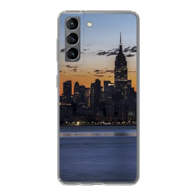 Produktbild von MuchoWow® Handyhülle Schutzhülle Hülle für Samsung Galaxy S21 New York - Skyline - Amerika Silikon Softcase Handy Hülle - Softcase