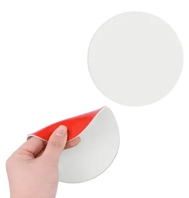 Productafbeelding van Plafondgatdekplaat rubber - Ø 127 mm (5 inch) - Wit - Zelfklevend - 2 stuks