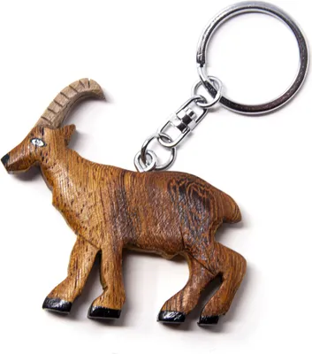 Immagine prodotto di Ciondolo portachiavi in legno - Capricorno