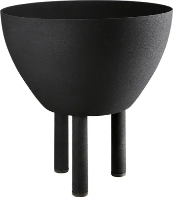 Produktbild von Gilde Übertopf, "Cleo", Metall, schwarz, VE 3, L. 21 cm, B. 19.5 cm, H. 19.5 cm 60198 4063387601983