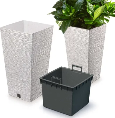 Produktbild von Blumentopf FUSU ECO II weiß 24 cm