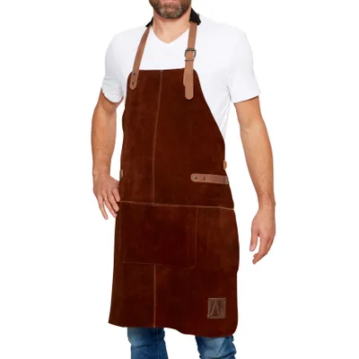Produktbild von Leder Schurz 100% Buffalo 84x62cm Braun Professionell