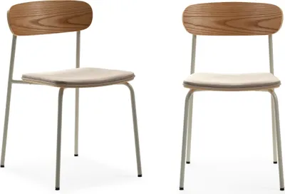 Produktbild von Marckeric - Adriana Esszimmerstuhl - Beige - 46x51x47cm