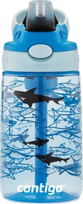 Image de ContiGo! Gourde pour enfants Easy Clean Autospout avec paille, gourde robuste sans BPA, 100% anti-fuite, facile à nettoyer, idéale pour la crèche, le jardin d'enfants, l'école et le sport, 420 ml