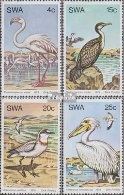 Produktbild von Briefmarken Namibia - Südwestafrika 1979 Mi 458-461 (kompl.Ausg.) FDC Wasservögel