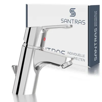 Produktbild von SANTRAS® Waschtischarmatur mit Zugstange in Chrom