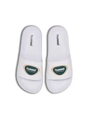 Produktbild von Hummel POOL SLIDE BADGE - white/green, Größe:41