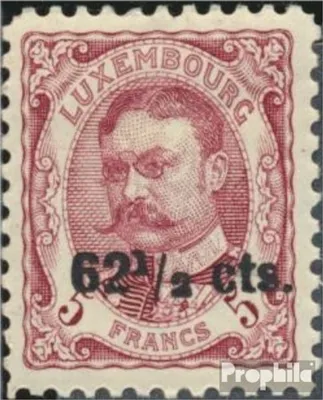 Produktbild von Briefmarken Luxemburg 1912 Mi 91 mit Falz Aufdruckausgabe