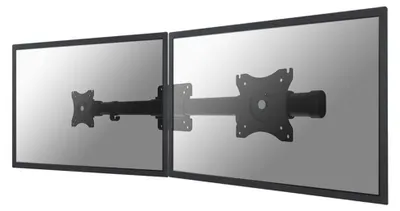 Produktbild von Neomounts FPMA-CB100BLACK Doppeltraverse- Monitorhalterung 10-27", Schwarz, Stahl, 10 kg, Wand, 100 x 100,75 x 75 mm, 68,6 cm (27")