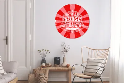 Produktbild von MuchoWow® - Wand-Kreis - Wohnzimmer - Bild - Runde - Wanddeko - Dibond - Kunstdrucke