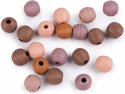 Immagine prodotto di Perline di legno Ø 13 mm colori misti 3 - 16 pz