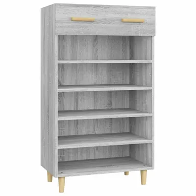 Image de vidaXL Armoire à chaussures Gris Sonoma 60x35x105 cm Bois composite