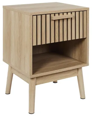 Produktbild von Nachttisch – Holztischchen – 1 Schublade – 40 x 35 x 55 cm – Beige