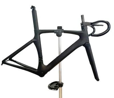 Obrázek produktu pro Sada rámu silničního kola, uhlíková vlákna T1000, kompletní vnitřní vedení kabelů, matná černá, 460 mm