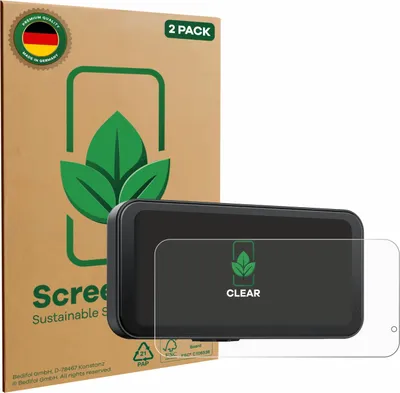 Produktbild von 2x ScreenLeaf Schutzfolie für Volam JM5AMVL 6.25" nachhaltiger Displayschutz Display Schutz Folie Klar Transparent