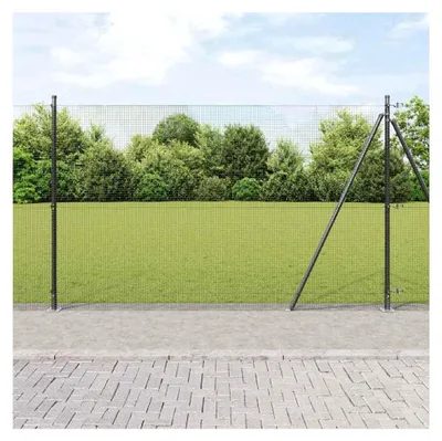 Produktbild von Stabile Stahlzaunpfosten für Garten und Terrasse, Set für einfache Montage und modernes Design, Wetterfeste Zaunpfosten mit pulverbeschichteter Oberfläche