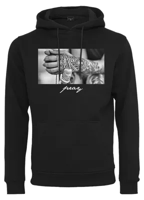 Immagine prodotto di Mister Tee - Felpa con cappuccio da uomo "Pray 2.0" TN2837 (5XL) (Nero)