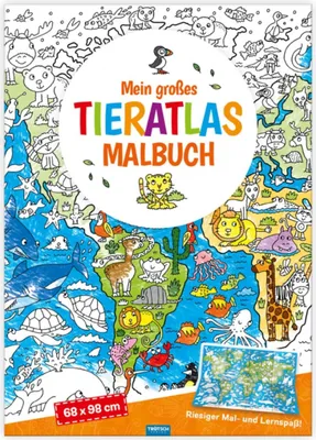 Obrázok produktu pre Trötsch Malbuch Mein großes Weltatlas Malbuch