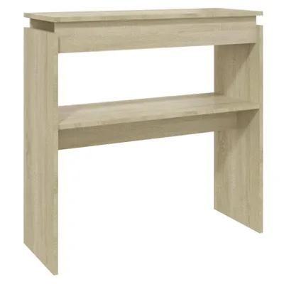 Zdjęcie produktu dla vidaXL Stolik konsola dąb sonoma 80x30x80 cm materiał drewnopochodny