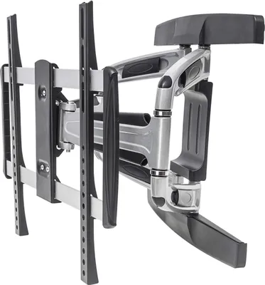 Produktbild von MANHATTAN Universal Aluminium LCD Wandhalterung, hält einen 81,30cm (32") bis 139,70cm (55") Flachbildschirm oder Curved TV bis zu 50 kg (110 lbs.), verstellbar (461306)