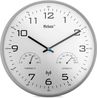 Image de Horloge murale radio MEBUS plastique