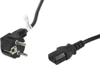 Produktbild von LANBERG Netzkabel CEE 7/7 90°->IEC 320 C13 5m VDE
