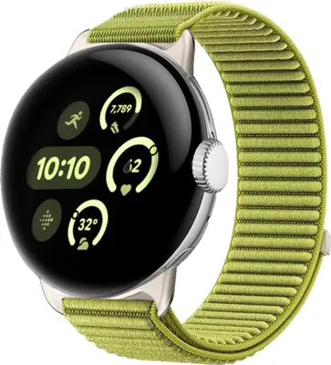 Obrázok produktu pre Nylonový remienok pre Google Pixel Watch 4 / 3 / 2 / 1 41 mm suchý zips zelený