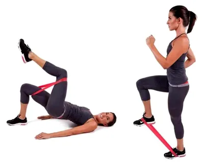 Produktbild von Set von 5 Fitnessbändern - Widerstandsbänder für Training