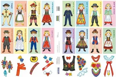 Image de Autocollants Costumes régionaux
