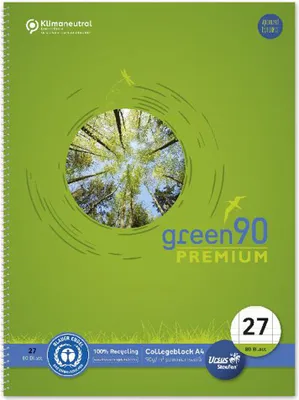 Immagine prodotto di Staufen® green 040835027 Bloc-notes LIN27 - A4, 80 fogli, 90 g/m², rigato con margine