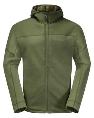 Image de Jack Wolfskin - Sweat à capuche « Hirschberg » avec fermeture éclair intégrale pour homme PP9717 (XL) (vert)