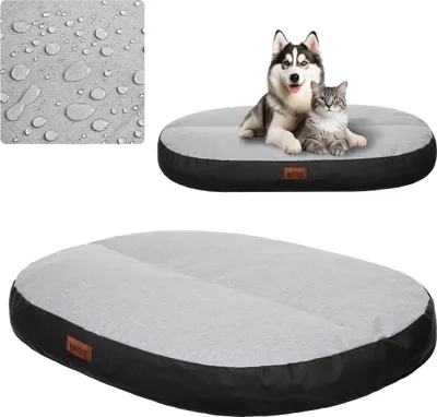 Zdjęcie produktu dla Materac dla psa wodoodporny, owalne legowisko kanapa dla psa 130x100cm