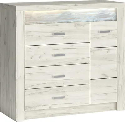 Produktbild von Kommode modern in Esche weiß INGENIO-161
