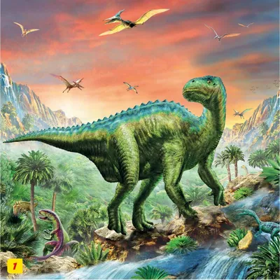 Produktbild von Dinosaurier-Puzzle: Triceratops 60 Teile