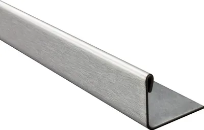 Produktbild von L-Profil Edelstahlschiene Profil Fliesenschiene Edelstahl V2A L250cm 15mm gebürstet