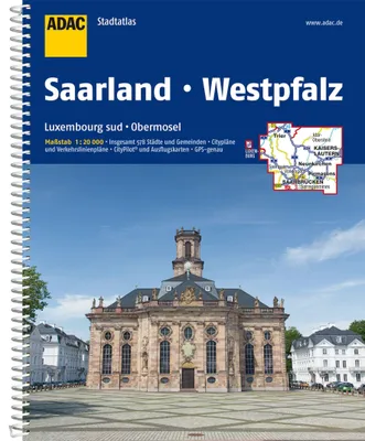 Immagine prodotto di ADAC StadtAtlas Saarland con Idar-Oberstein, Kaiserslautern, Lussemburgo