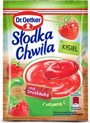 Zdjęcie produktu dla Dr. Oetker Słodka Chwila o Smaku Truskawkowym - Kisiel Truskawkowy 30g