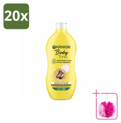 Imagen del producto de 20 unidades de crema corporal Garnier Body Tonic: reafirmante e hidratante, 400 ml. Pack ahorro