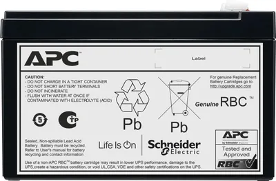 Obrázek produktu pro APC APCRBCV210, 12 V, Černá, 7 Ah, 1,84 kg, 65 mm, 99 mm