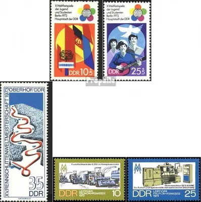 Produktbild von Briefmarken DDR 1973 Mi 1829-1830,1831,1832-1833 (kompl.Ausgaben) postfrisch Weltfestspiele der Jugend (I)