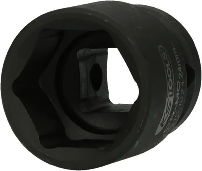 Produktbild von KS TOOLS 515.1024-E 1/2" Sechskant-Kraft-Stecknuss, kurz, 24mm, auf Hänger